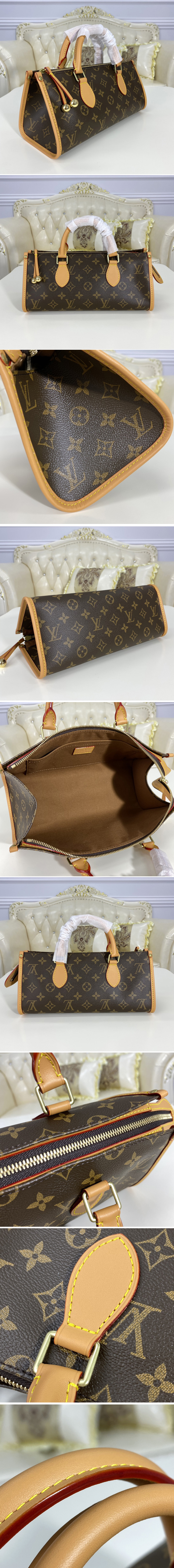 Replica Louis Vuitton M40009 LV Monogram Popincourt Long Bag in Monogram canvas