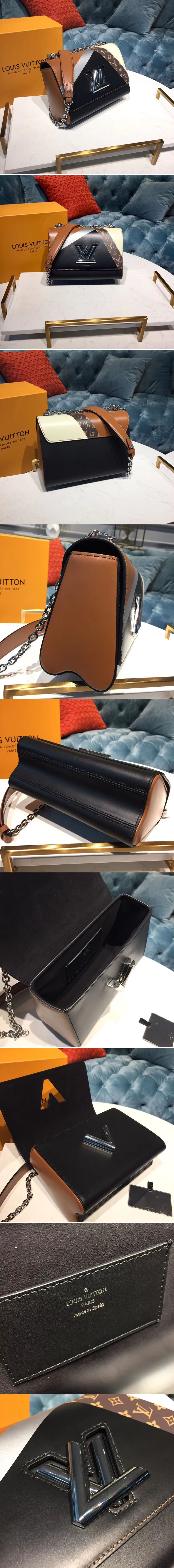 Replica Louis Vuitton M53801 LV Twist MM Epi Leather Black/Tan