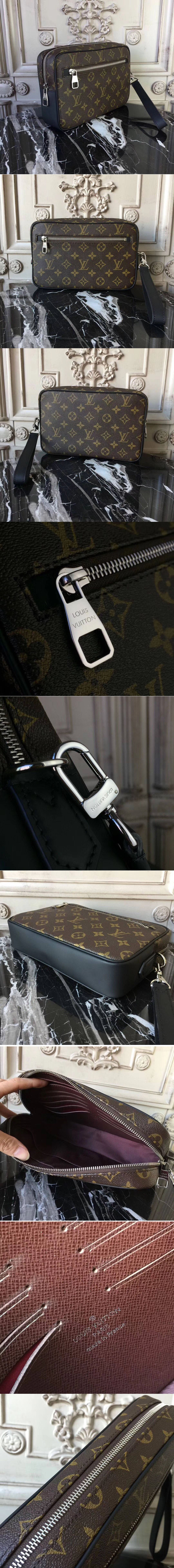 Replica Louis Vuitton M42838 Monogram Canvas Kasai Clutch Bags