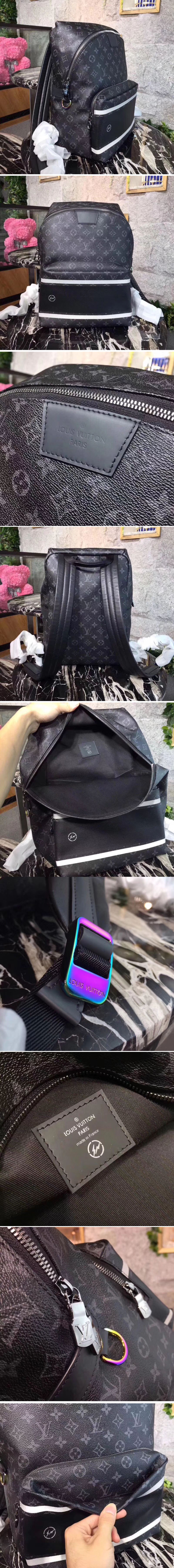 Replica Louis Vuitton M43408 LV Apollo Backpack Monogram Eclipse Canvas