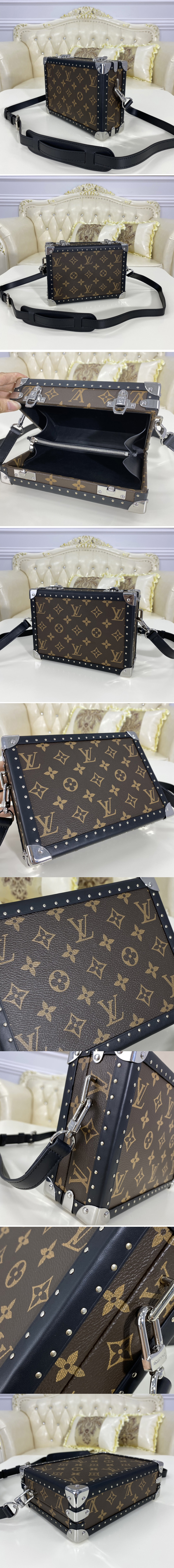 Replica Louis Vuitton M20252 LV Clutch Box men bag in Monogram Canvas