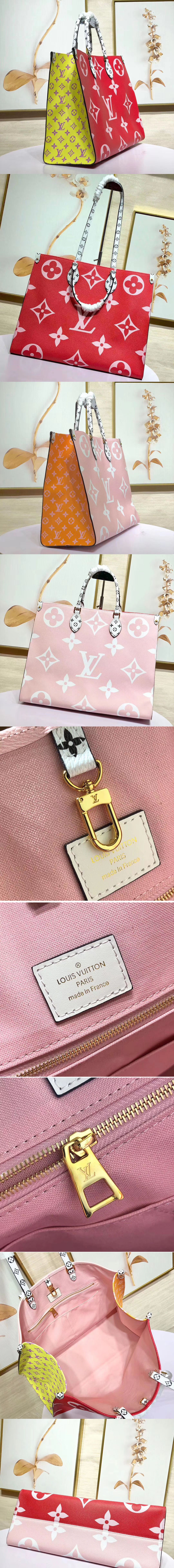 Replica Louis Vuitton M44570 LV Onthego tote bags Monogram coated canvas