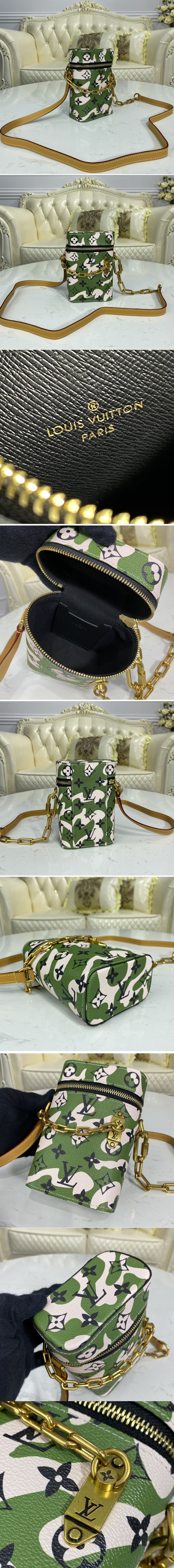 Replica Louis Vuitton M44914 LV Phone Box Bag in Green Monogram canvas