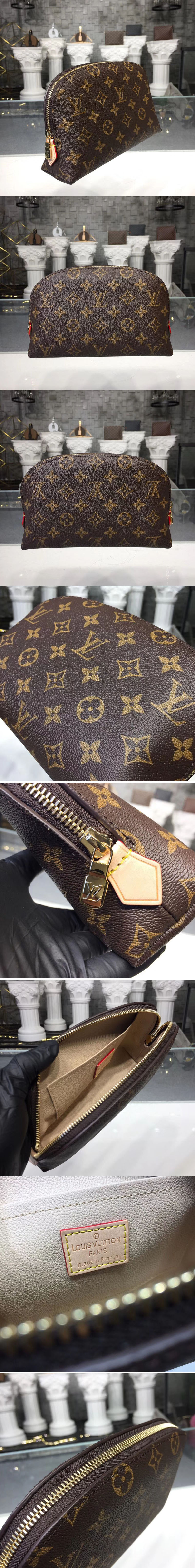 Replica Louis Vuitton M47353 Monogram Canvas Cosmetic Pouch