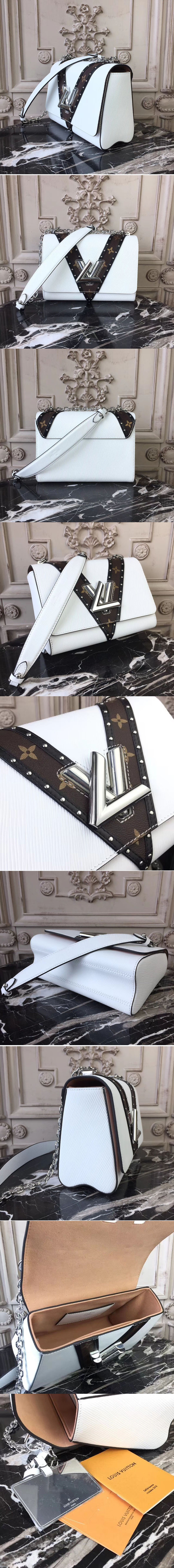 Replica Louis Vuitton M50282 Epi Leather Twist MM Bags White