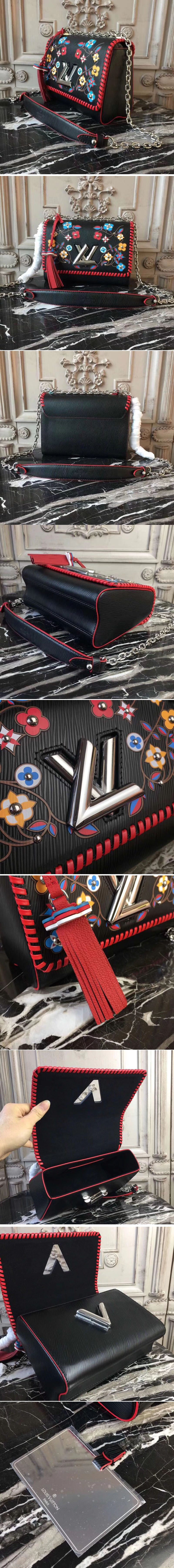 Replica Louis Vuitton M53527 Twist MM Epi Leather Bags Black