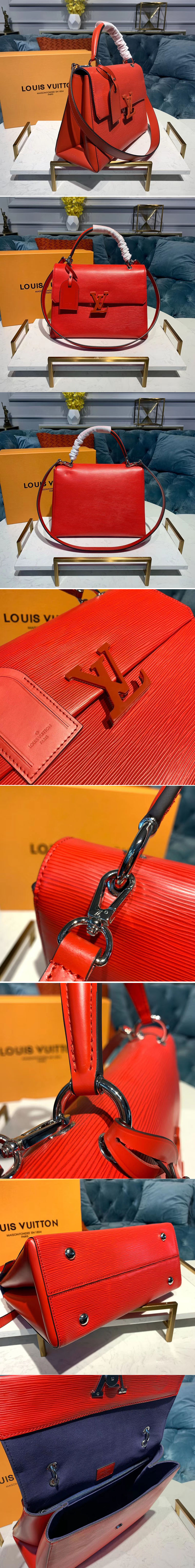 Replica Louis Vuitton M53690 LV Grenelle MM Bags Red Epi Leather