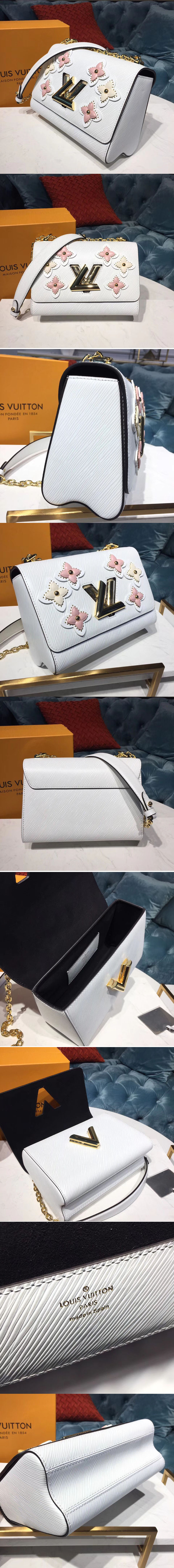 Replica Louis Vuitton M53762 LV Twist MM Bags Epi Leather White