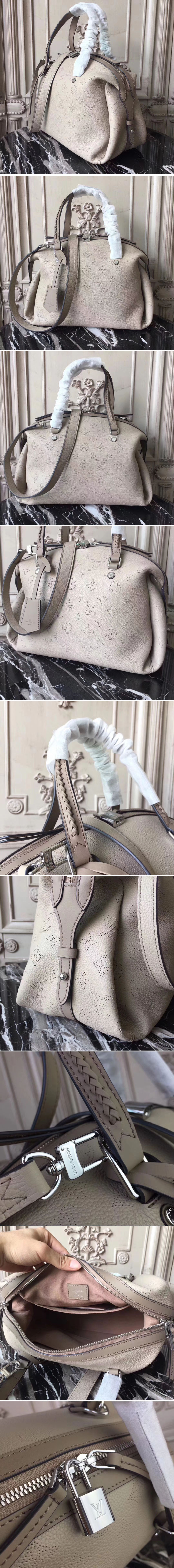 Replica Louis Vuitton Mahina Leather Asteria Bags Galet M54672