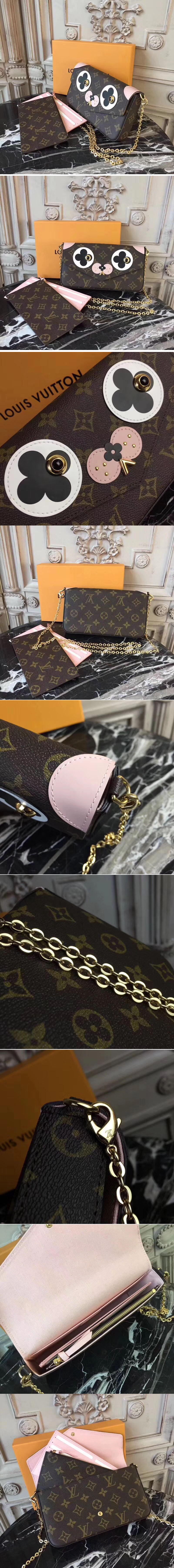 Replica Louis Vuitton M67248 Pochette Felicie Monogram Canvas Cluth Bags