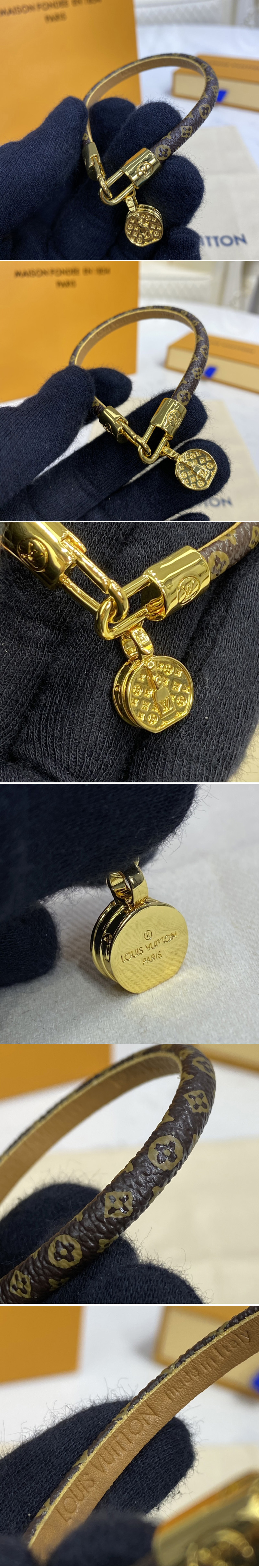 Replica Louis Vuitton M6788F LV Palm Springs bracelet in Monogram canvas