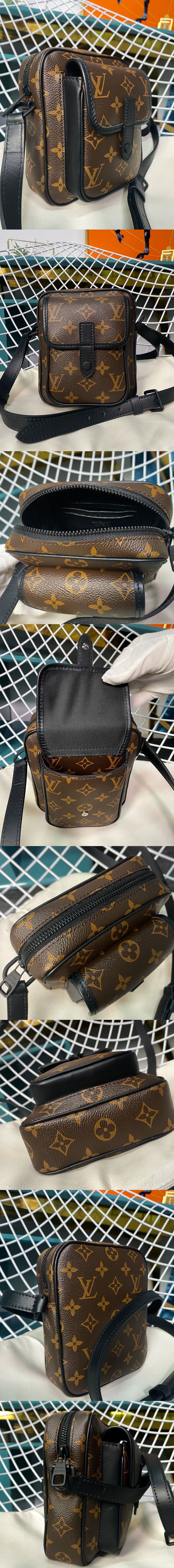 Replica Louis Vuitton M69404 LV Christopher wearable wallet in Monogram Macassar Canvas
