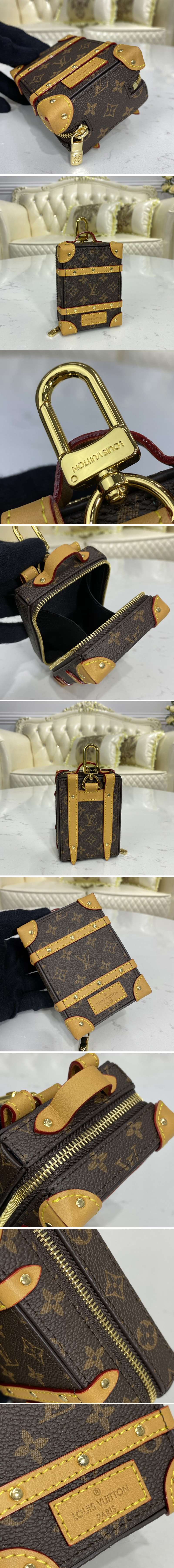 Replica Louis Vuitton M69483 LV Soft Trunk Backpack bag charm and key holder