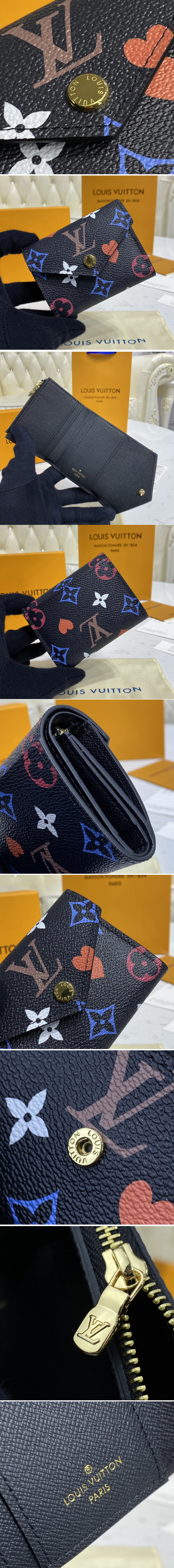 Replica Louis Vuitton M80278 LV Game On Zoé wallet in Black Transformed Game On canvas