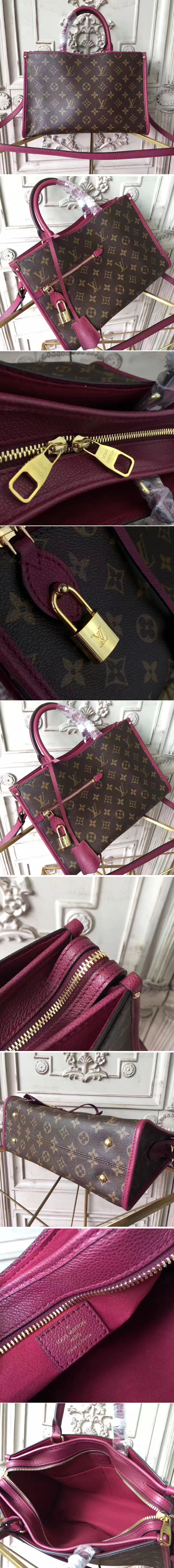 Replica Louis Vuitton M43433 Popincourt PM Monogram canvas bags Purple