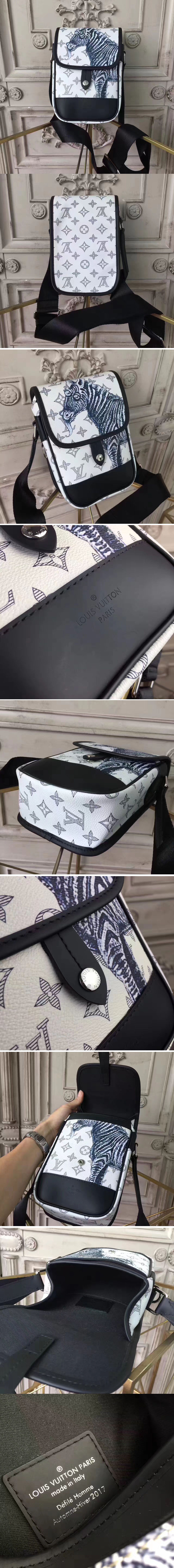 Replica Louis Vuitton M54247 Monogram Savane Canvas Messenger BB White