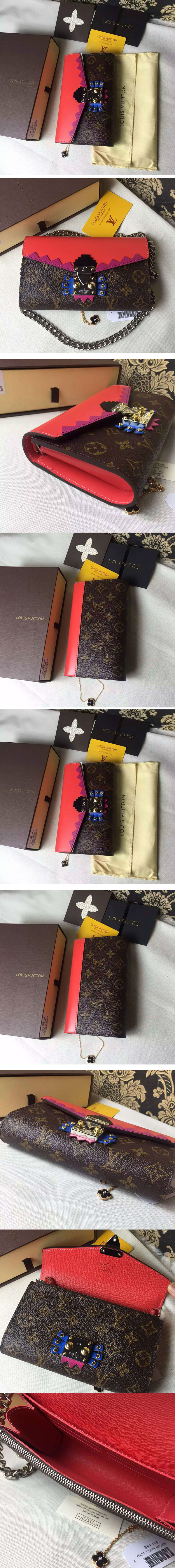 Replica Louis Vuitton M61488 Monogram Canvas Totem Chain Wallet